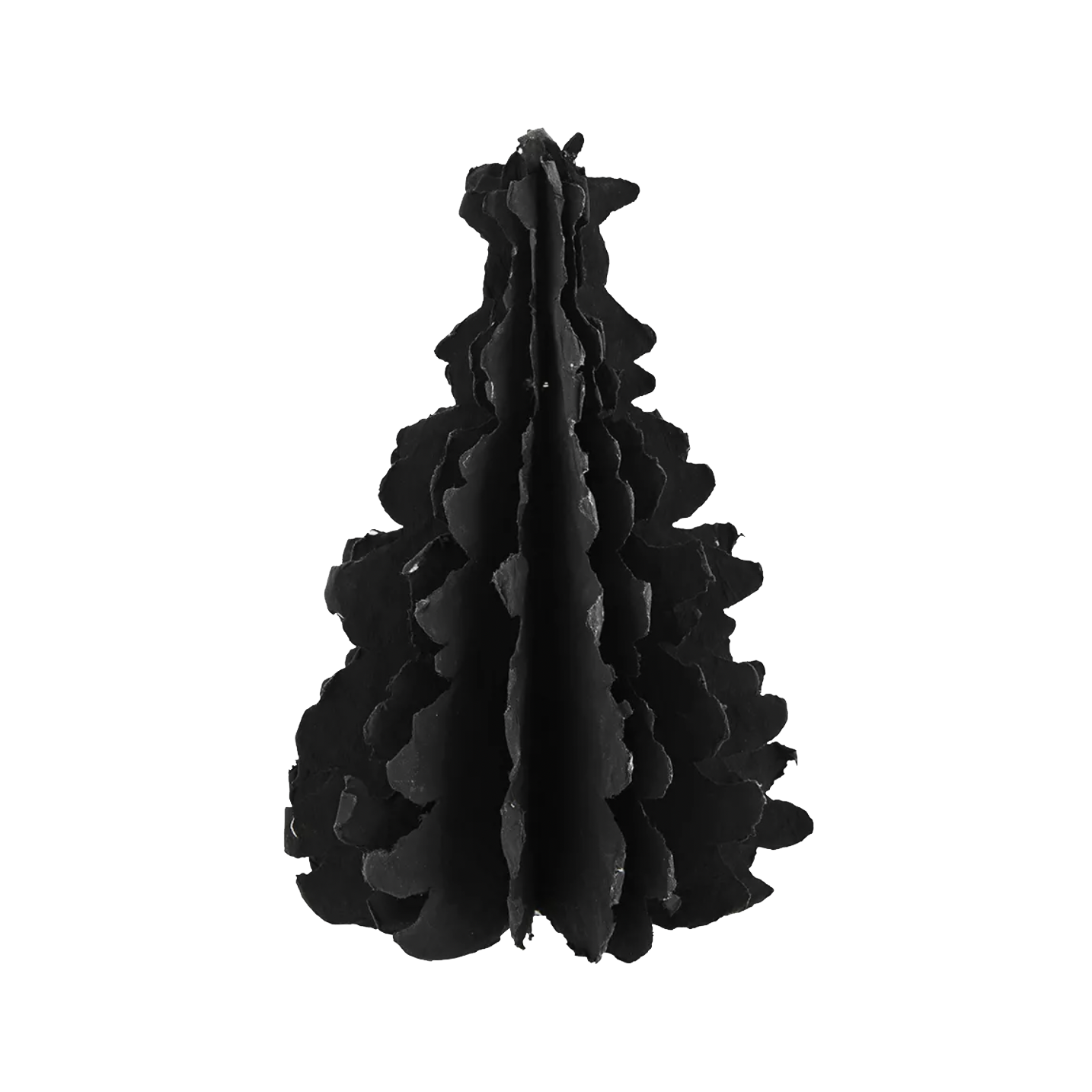 Standing Recycled Paper Christmas Tree Small: Black